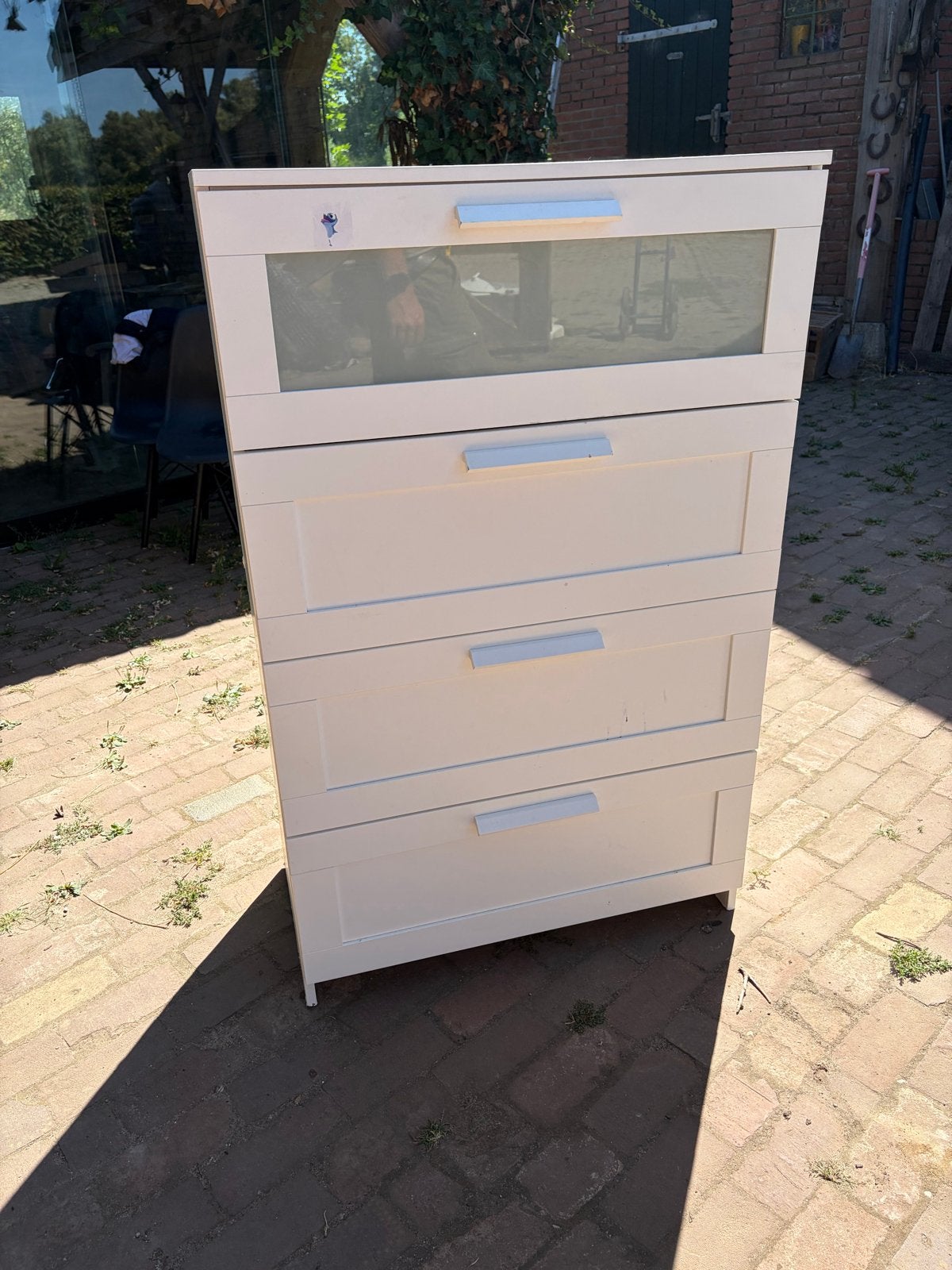 Witte IKEA ladekast - Nog in prima staat!, Huis en Inrichting, Kasten | Ladekasten, Ophalen, 5 laden of meer, 100 tot 150 cm, 50 tot 100 cm