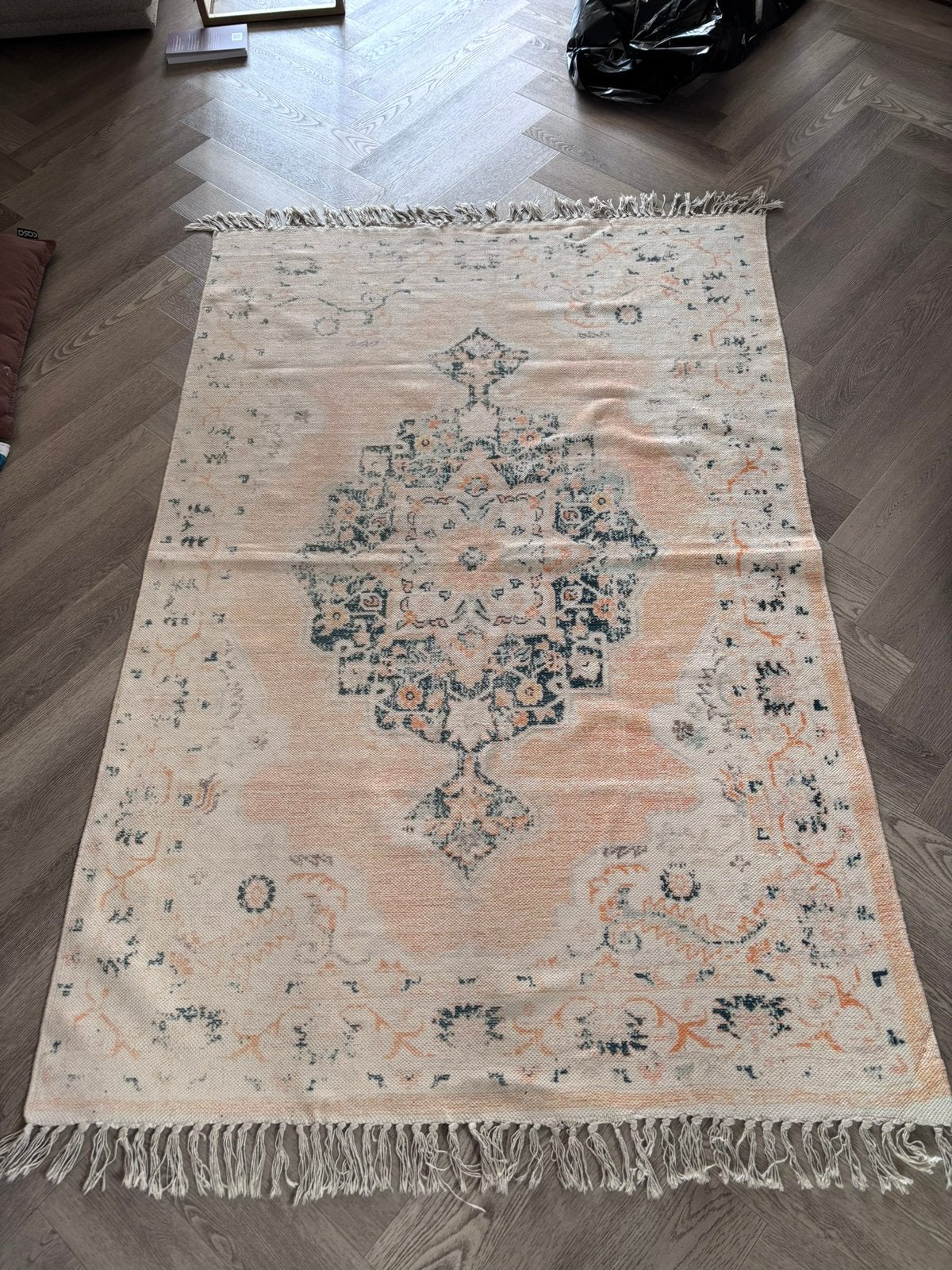 Indisch vloerkleed, Ophalen, Zo goed als nieuw, Rechthoekig, 200 cm of meer