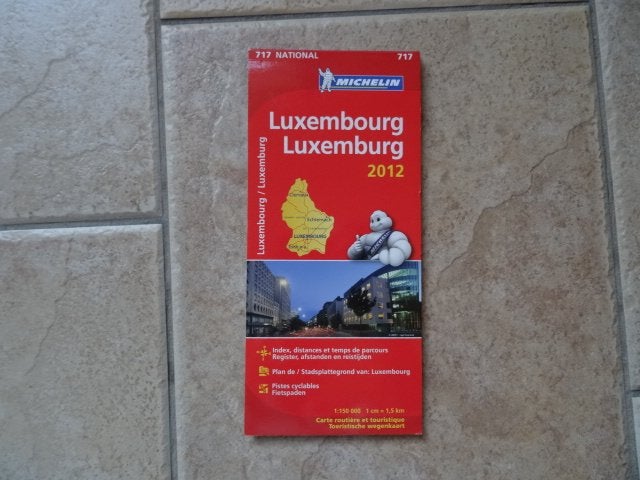 michelin wegenkaart 717 Luxemburg, Boeken, Atlassen en Landkaarten, Overige gebieden, Ophalen of Verzenden, 1800 tot 2000, Landkaart