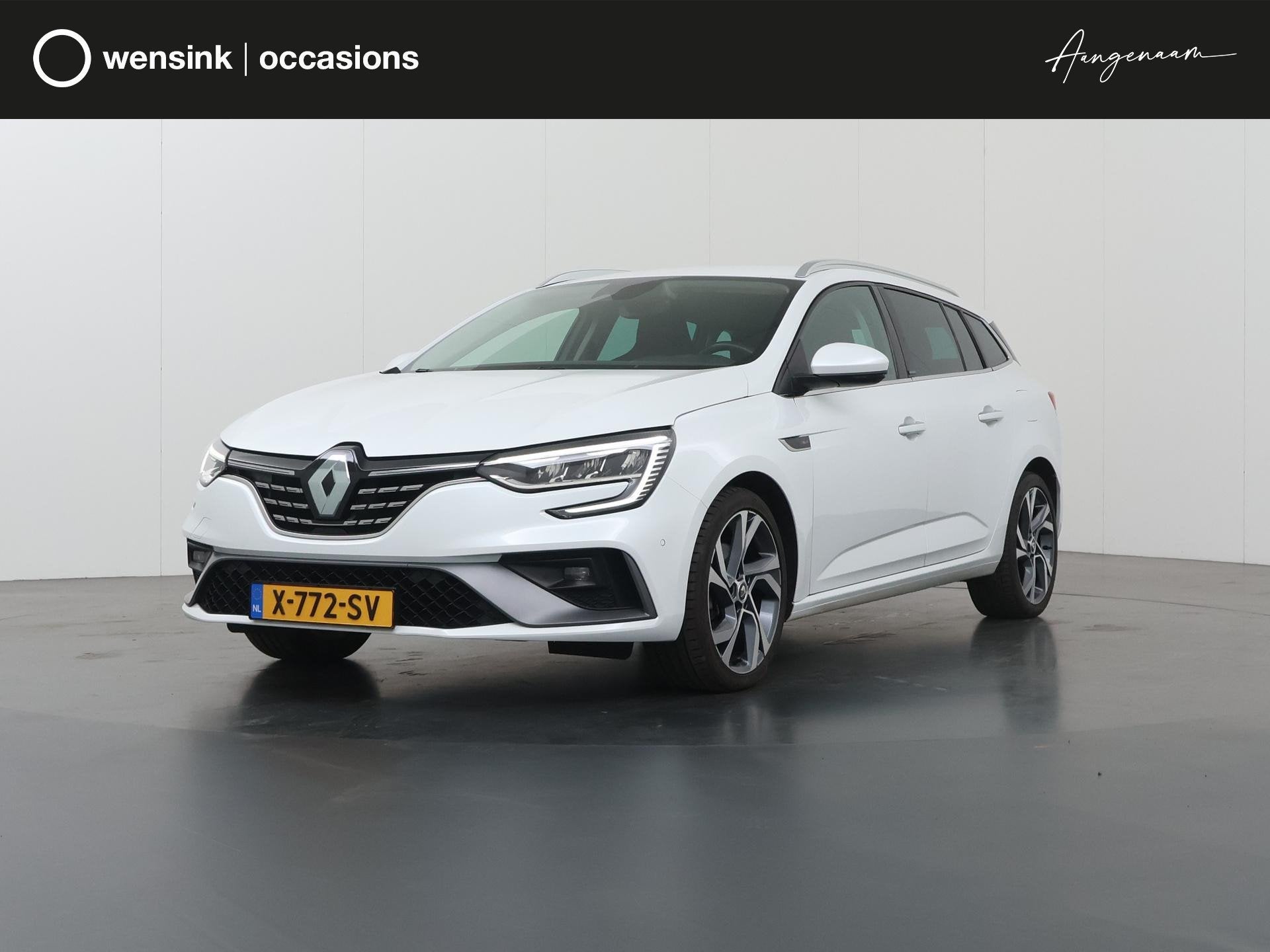 Renault Mégane Estate 1.6 E-Tech Plug-In Hybrid 160 R.S. Li, Stof, Gebruikt, 4 cilinders, Wit