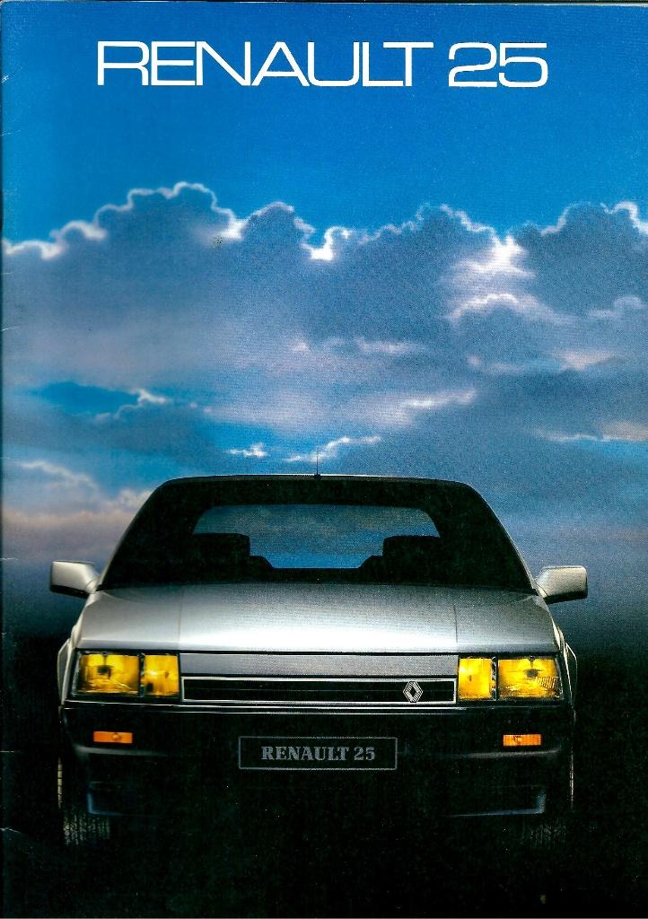 Brochure Renault 25 1986, Ophalen of Verzenden, Gelezen, Renault