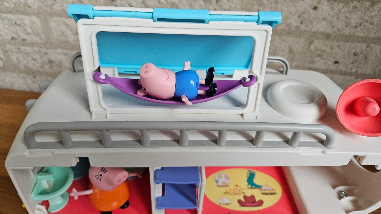 Peppa Pig Camper met geluid, Ophalen of Verzenden, Zo goed als nieuw