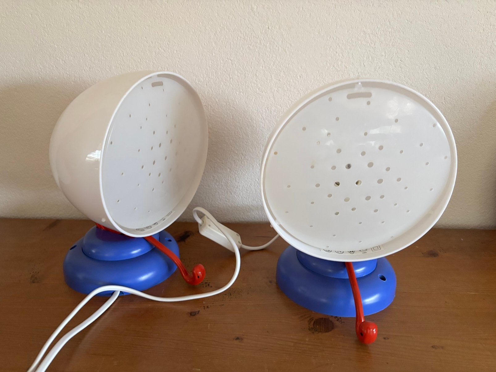 Vintage Ikea Smyg tafellampen- wandlampen Memphis style, Kunststof, Gebruikt, Vintage, Ophalen of Verzenden