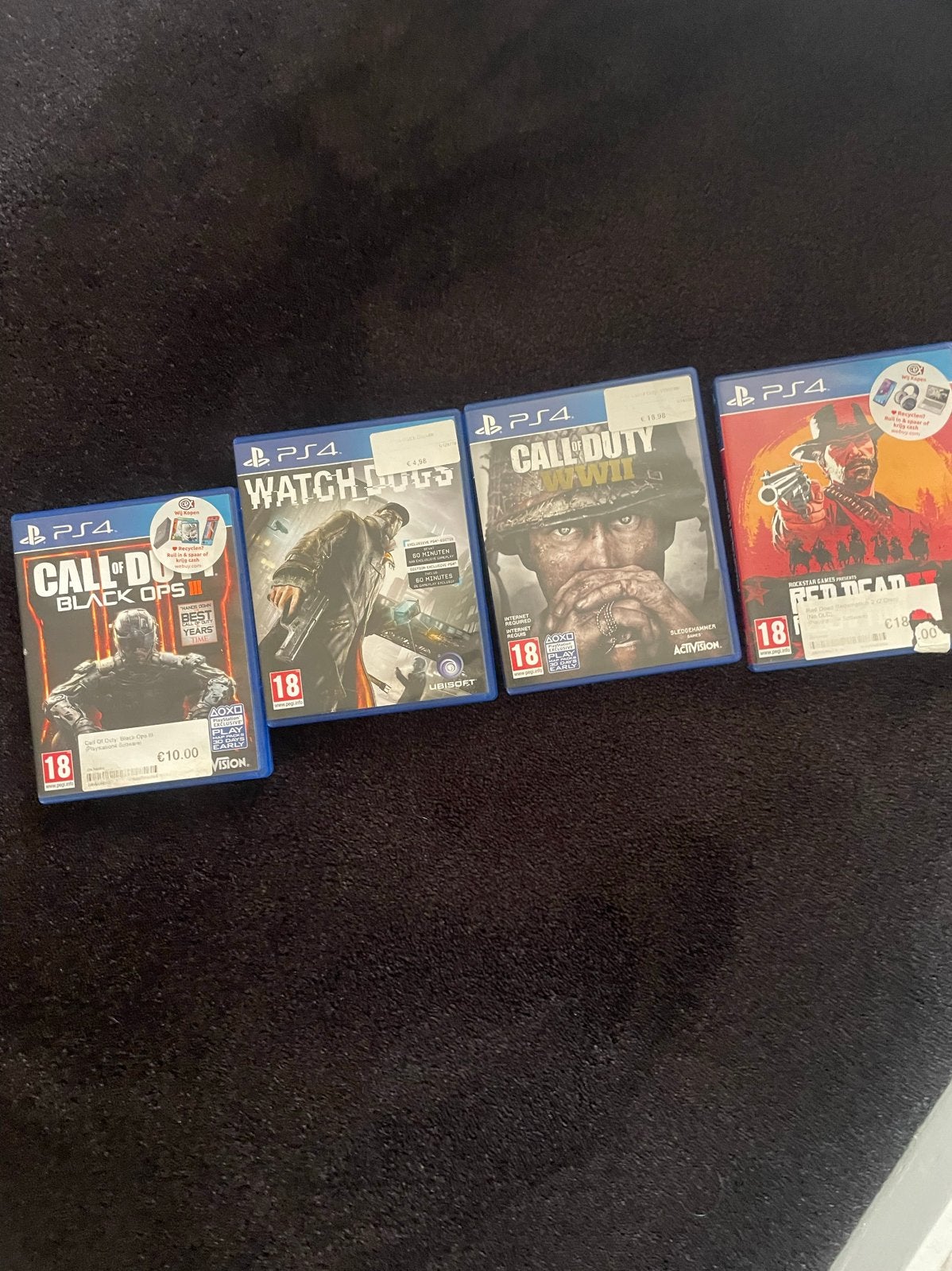 PS4 Games: Call of Duty, Watch Dogs, Red Dead Redemption, Online, Gebruikt, Vanaf 18 jaar, Shooter