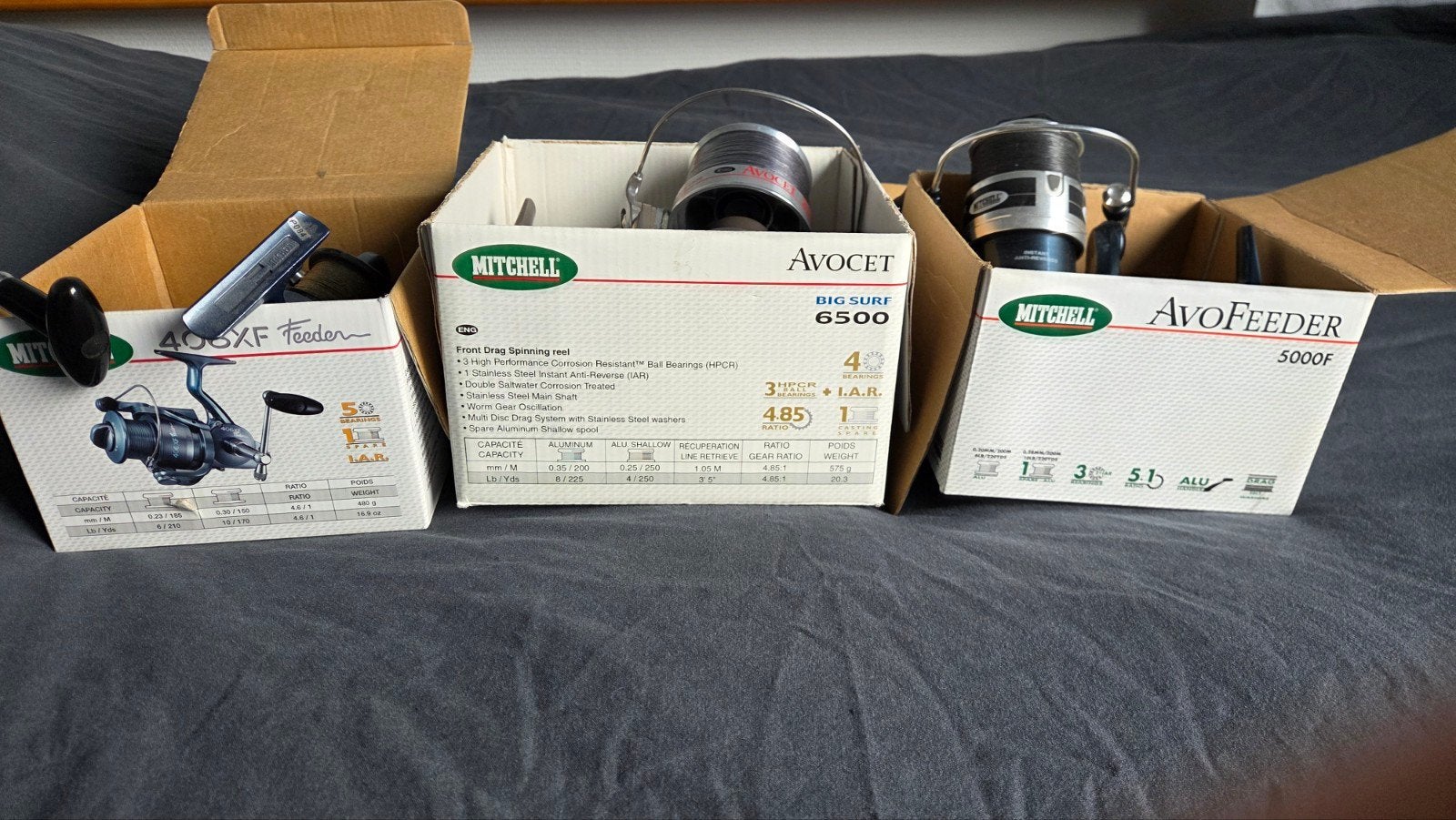 3x Mitchell feeder molens, Ophalen of Verzenden, Zo goed als nieuw, Minder dan 50 watt