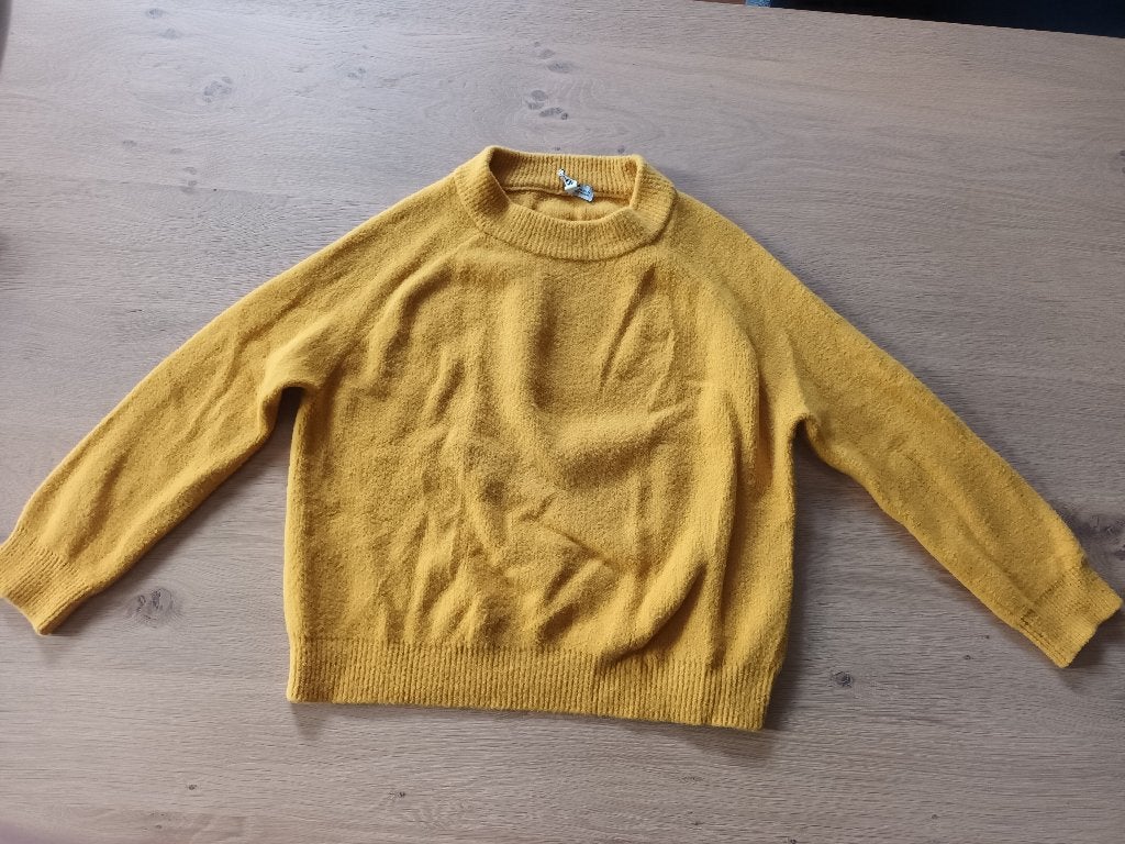Zara warme oker gele trui geel okergeel maat M okergele, Maat 38/40 (M), Zara, Geel, Ophalen of Verzenden
