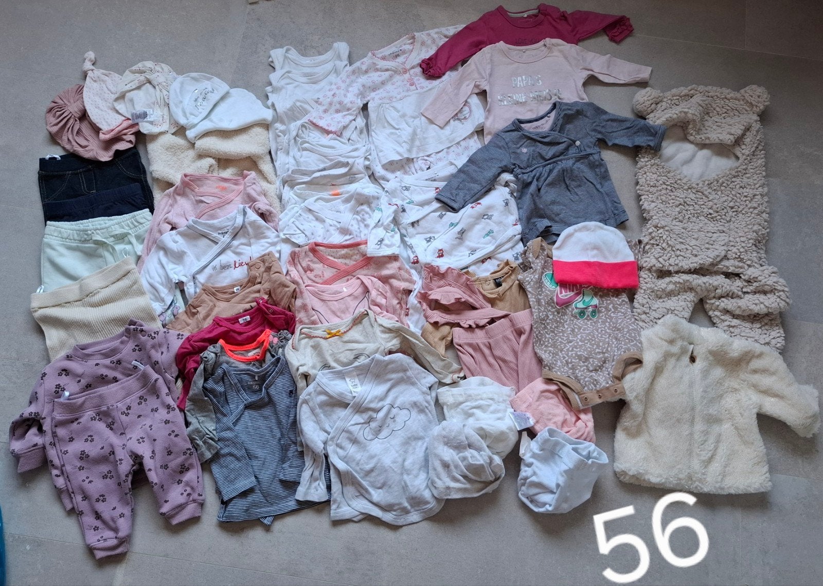Meisjekleding Baby kleding maat 56, Kinderen en Baby's, Babykleding | Baby-kledingpakketten, Ophalen, Zo goed als nieuw