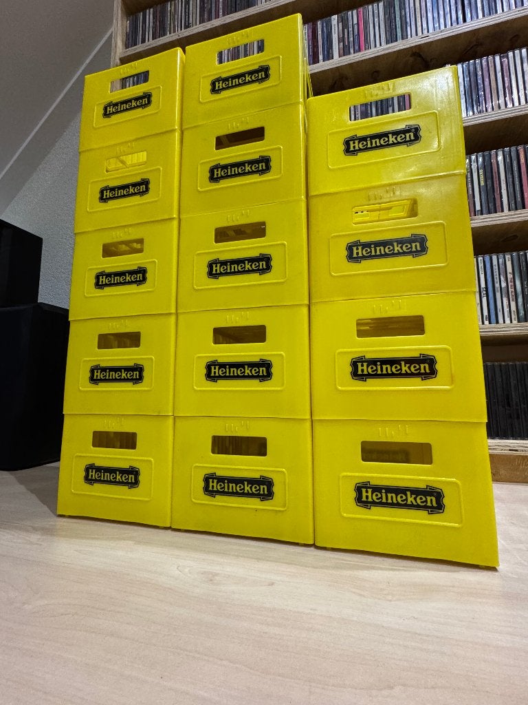 Heineken CD-Kratjes (9 stuks) - Collecters Items, Ophalen of Verzenden, Zo goed als nieuw, Overige typen, Heineken