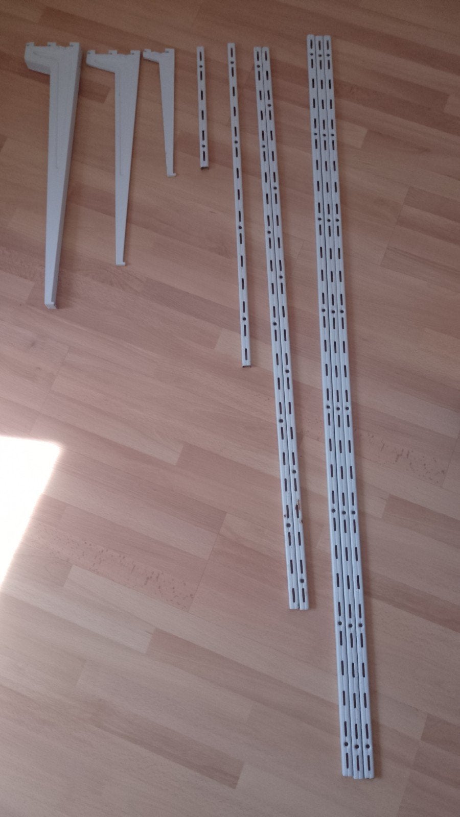 Element wandplank systeem - rails en dragers, Ophalen, Gebruikt