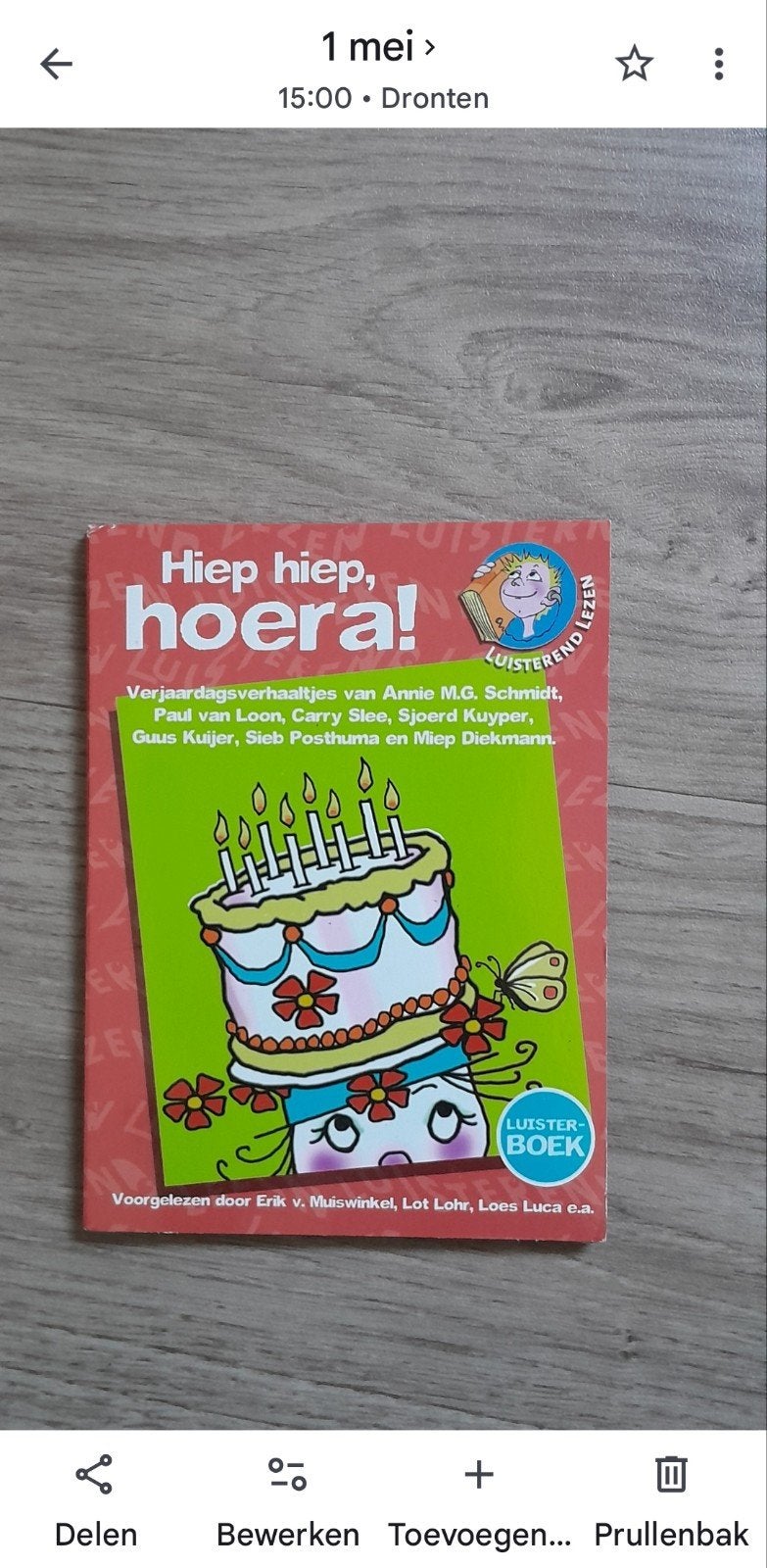 Hiep hiep, hoera! Luisterboek CD, Ophalen of Verzenden, Annie M.G. Schmidt, Paul van Loon, Carry Slee, Cd, Kind