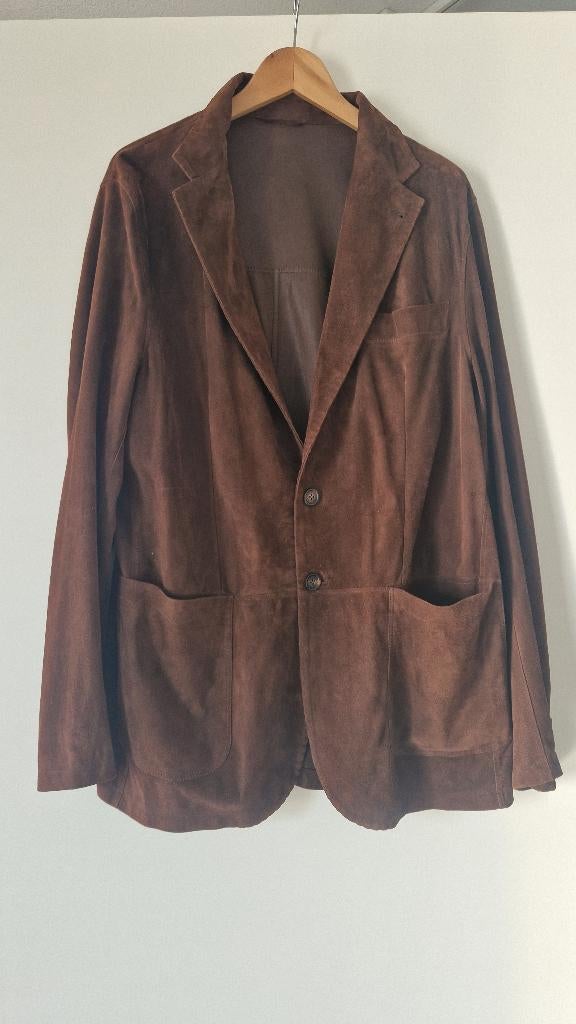 Rifugio heren suede jas, Ophalen, Maat 52/54 (L), Bruin, Nieuw