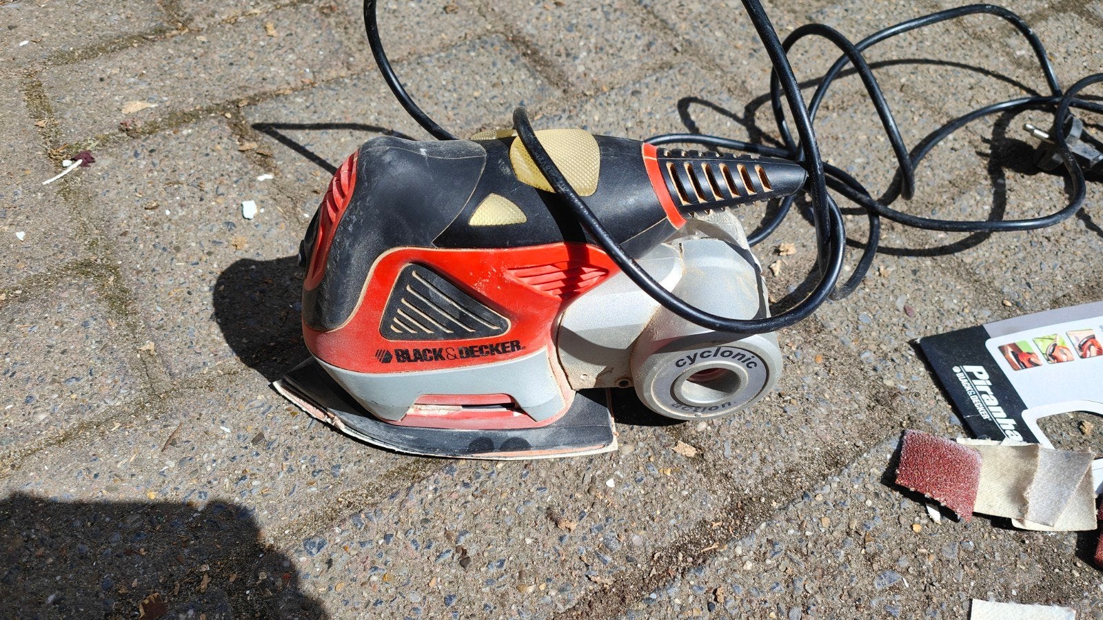 Black & Decker mouse schuurmachine, Ophalen of Verzenden, Gebruikt, Minder dan 600 watt, Vlakschuurmachine