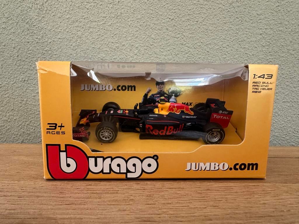 Zeldzame Burago RB12 Max Verstappen 2016 schaalmodel, Hobby en Vrije tijd, Modelauto's | 1:43, Ophalen of Verzenden, Nieuw, Auto
