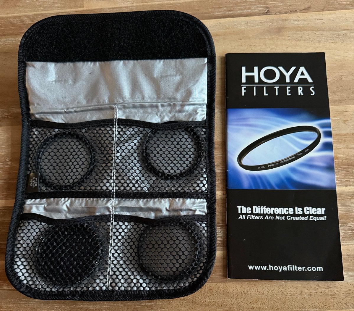 Hoya filterset en B+W filter izgs 55mm, Inclusief opbergcase, Zo goed als nieuw, 50 tot 60 mm, Hoya