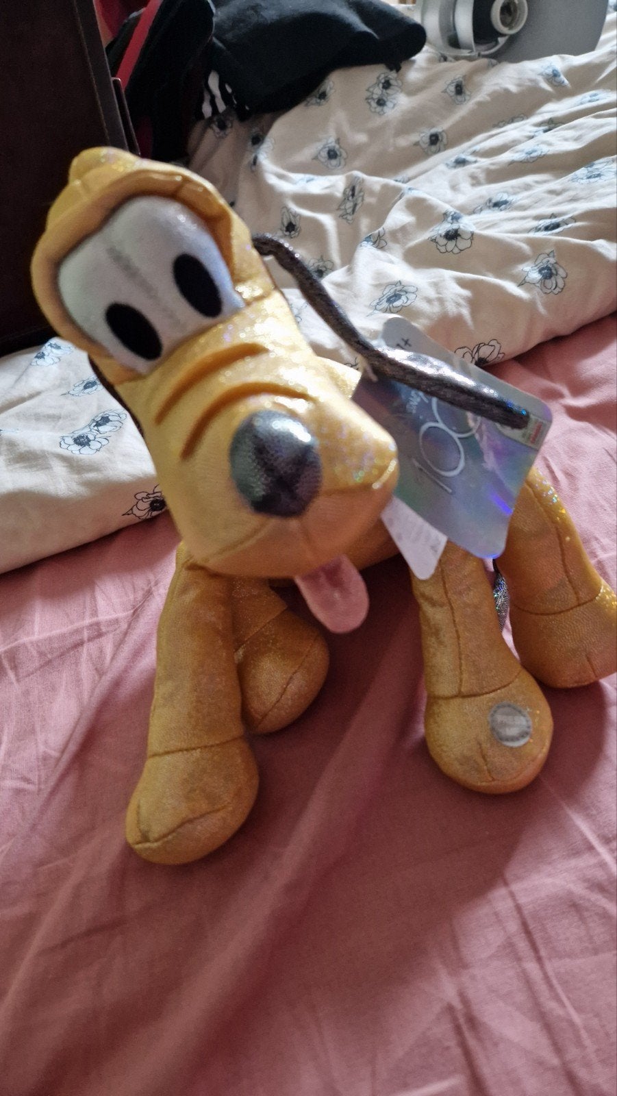 Disney 100 Pluto Knuffel met Geluid - Zo goed als nieuw, Disney, Zo goed als nieuw, Middelgroot (20 tot 80 cm), Met label
