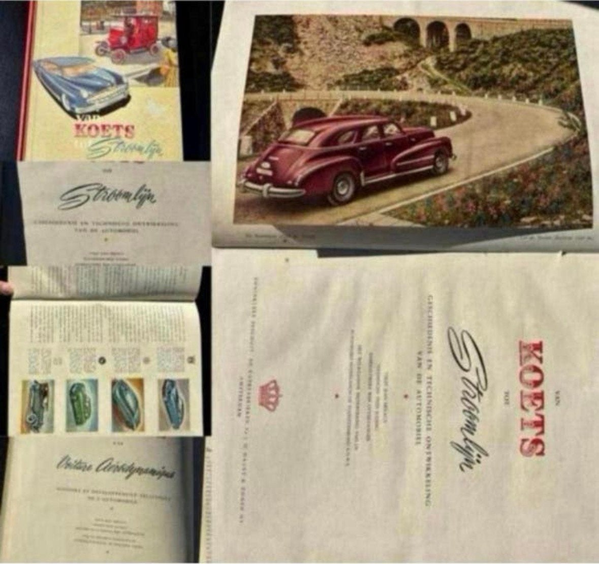 Waanzinnig retro boek Van Koets tot Stroomlijn 1952, Ophalen of Verzenden, Gelezen