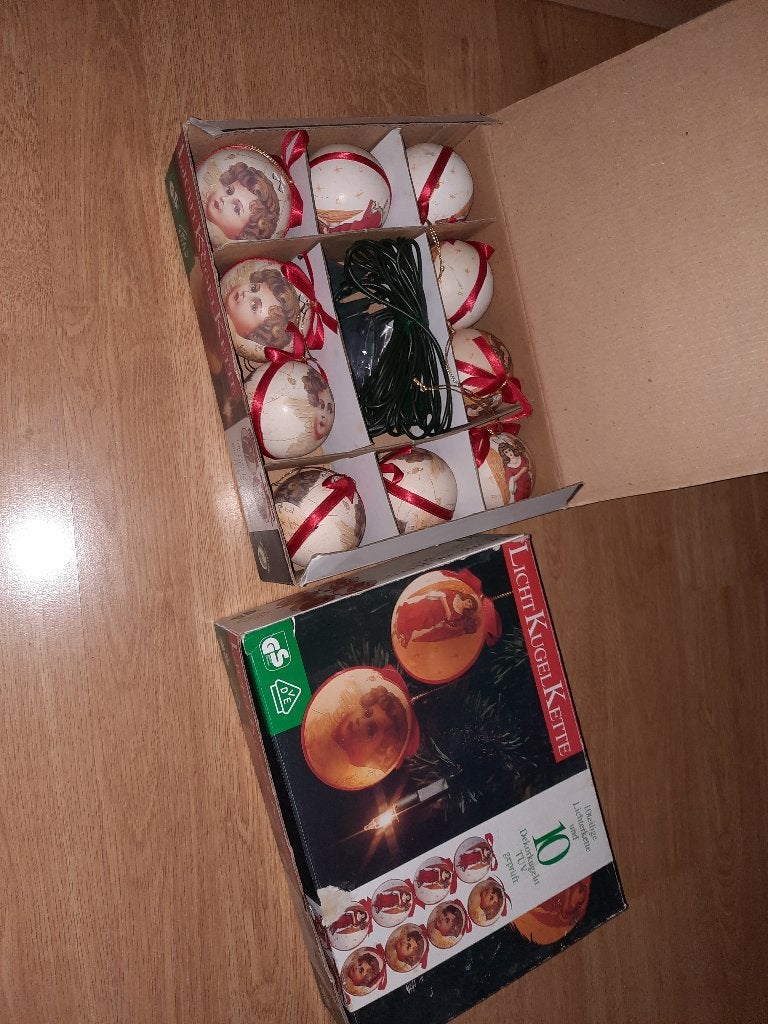 vintage kerstballen met verlichting, Diversen, Ophalen of Verzenden, Nieuw