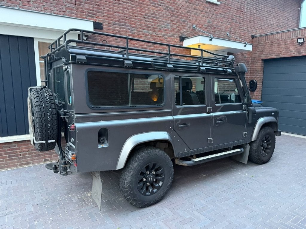 Roofrack voor Defender 110 met 4 originele halogeen lampen, Ophalen, Gebruikt
