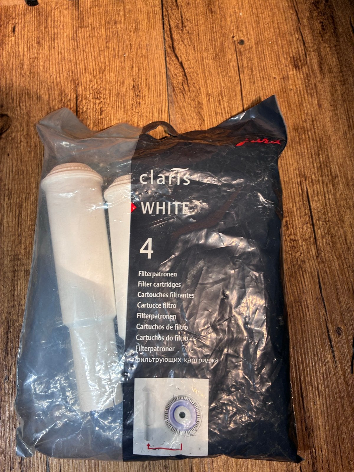 Jura Claris White filterpatronen - 4 stuks, Overige typen, Kunststof, Nieuw, Ophalen of Verzenden