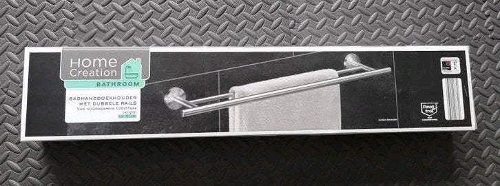 Badhanddoekhouder dubbele rails, Handdoekenrek, Overige merken, Nieuw, Ophalen of Verzenden