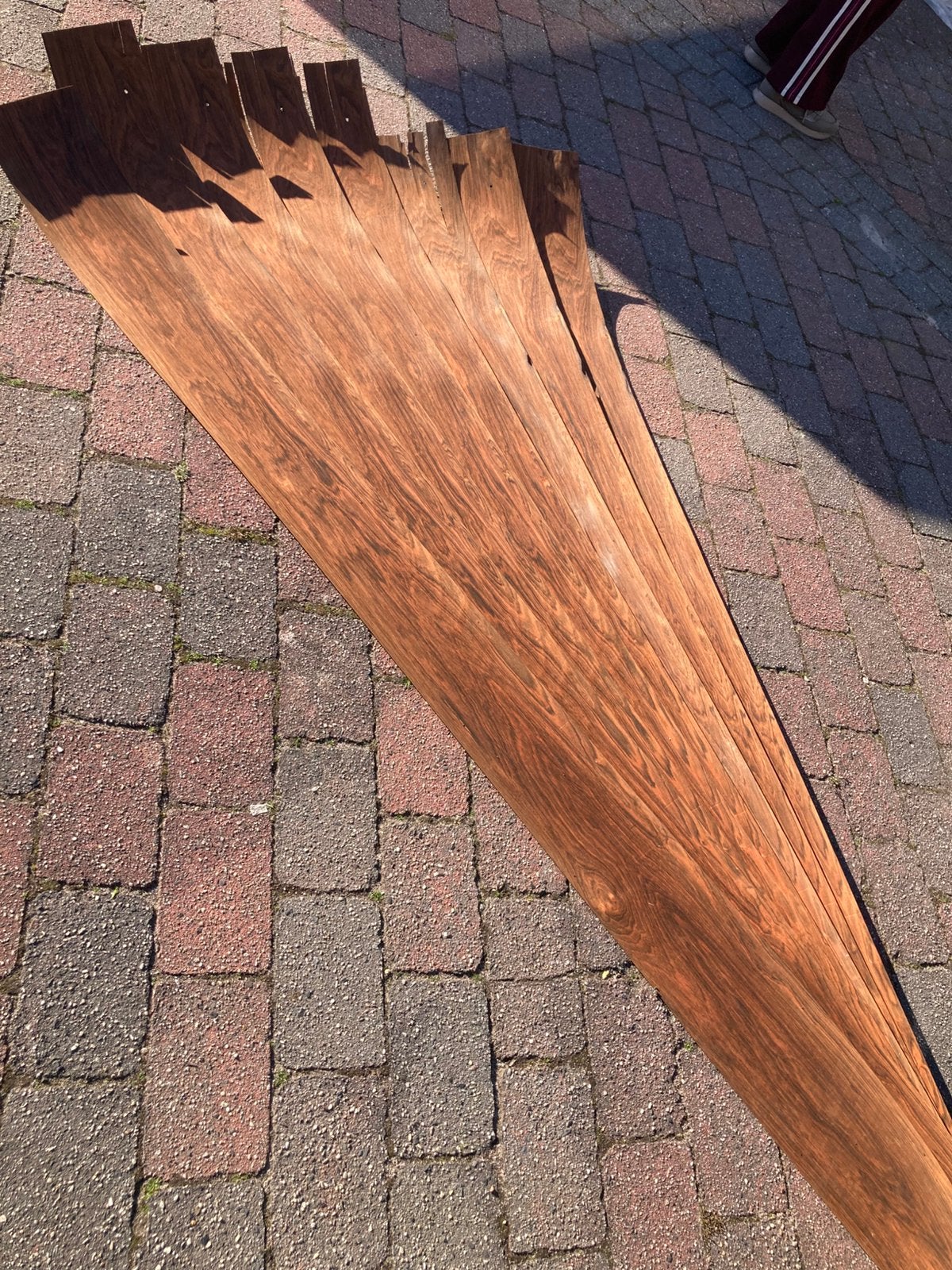 Palissander fineer zeer exclusief!!, Doe-het-zelf en Verbouw, Hout en Planken, Ophalen, Minder dan 25 mm, Nieuw, 300 cm of meer