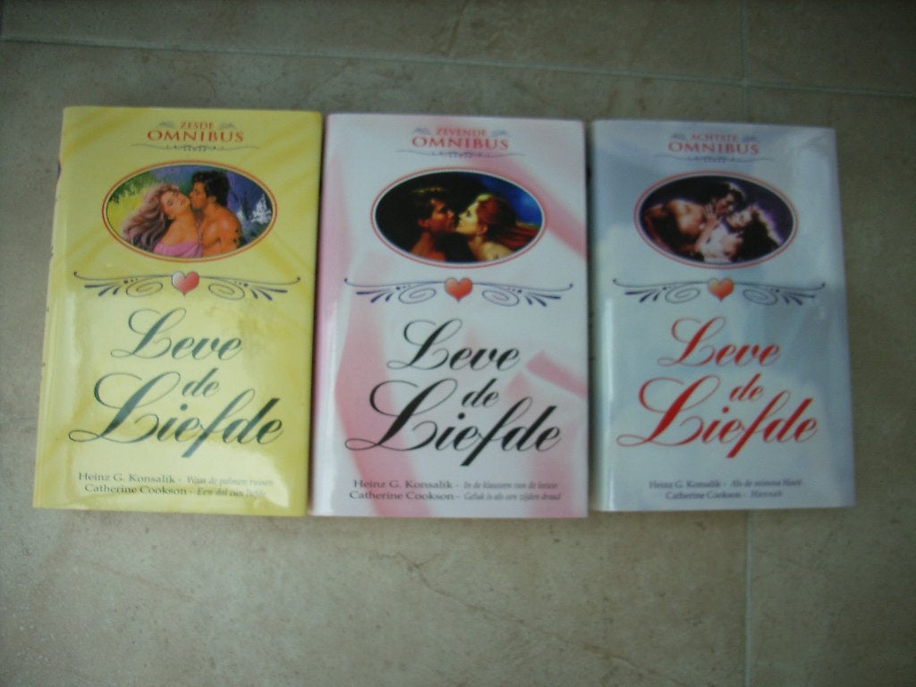 3xomnibus Leve de Liefde (6+7+8) Konsalik+ Catherine Cookson, Ophalen of Verzenden, Zo goed als nieuw, Konsalik + Cookson, Europa overig