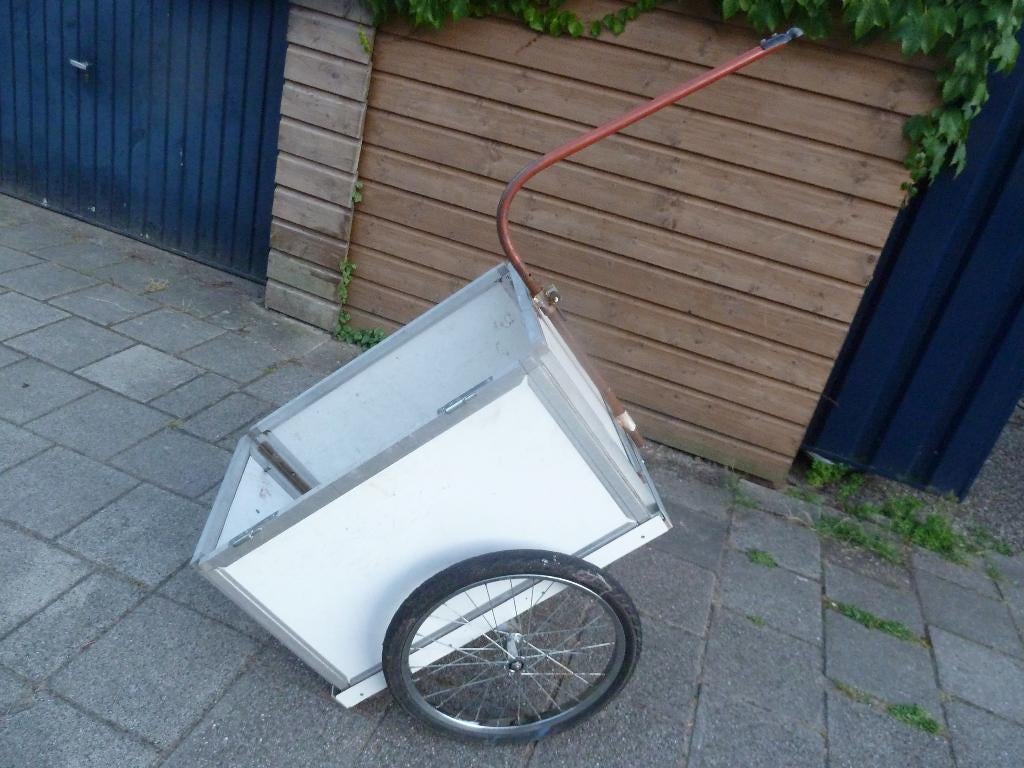 super lichte, compacte opvouwbare fietskar, Fietsen en Brommers, Fietsaccessoires | Aanhangers en Karren, Ophalen, Gebruikt, Bagagekar