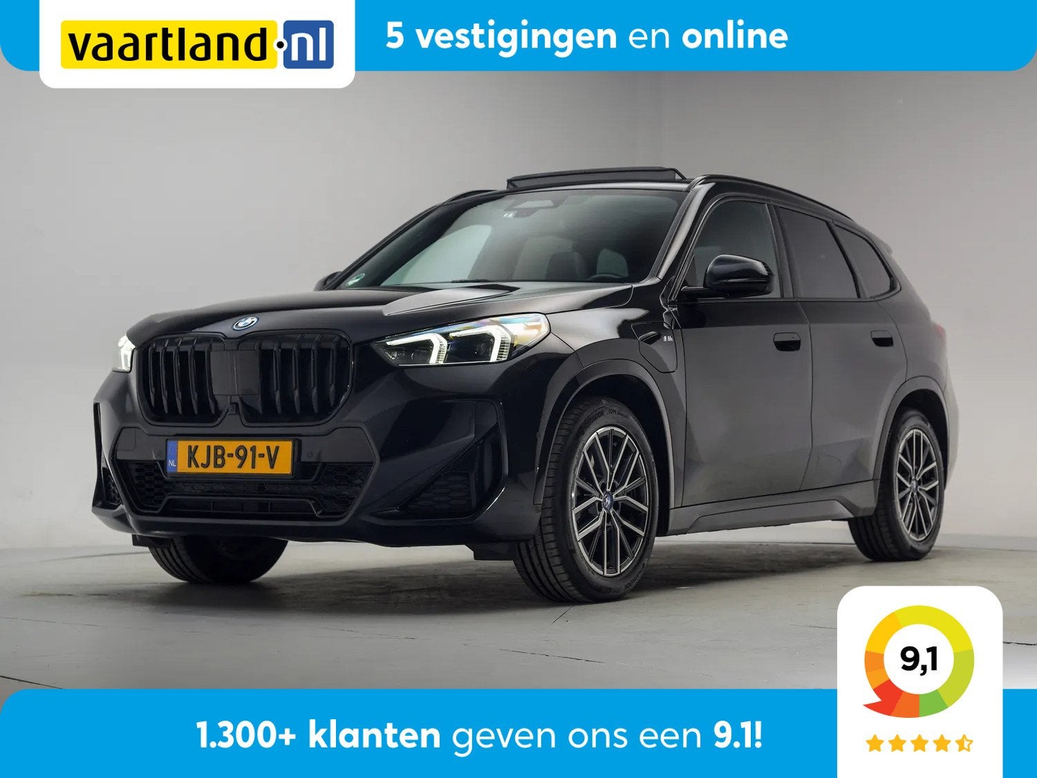 BMW X1 xDrive 30e M Sport High Executive Aut. [ Panorama Tre, 150 pk, Zwart, Leder, Bedrijf