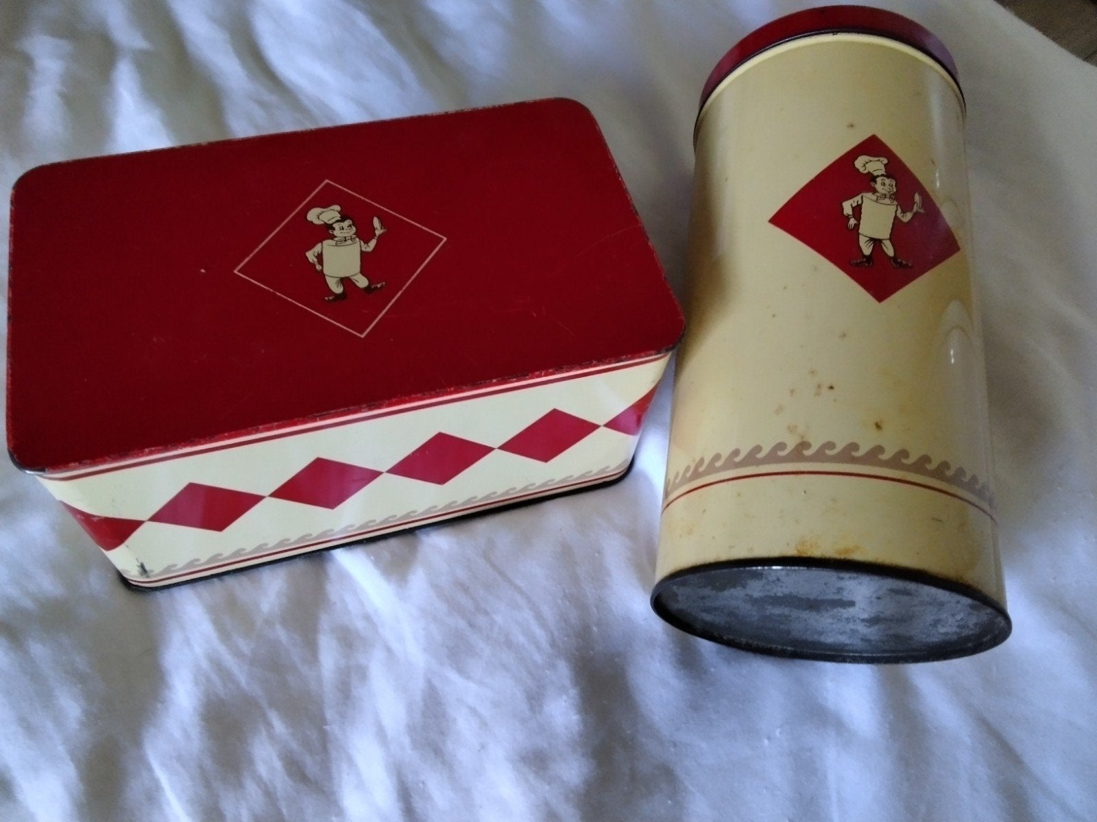 Vintage Bolletjes trommels uit de jaren '50, Ophalen of Verzenden