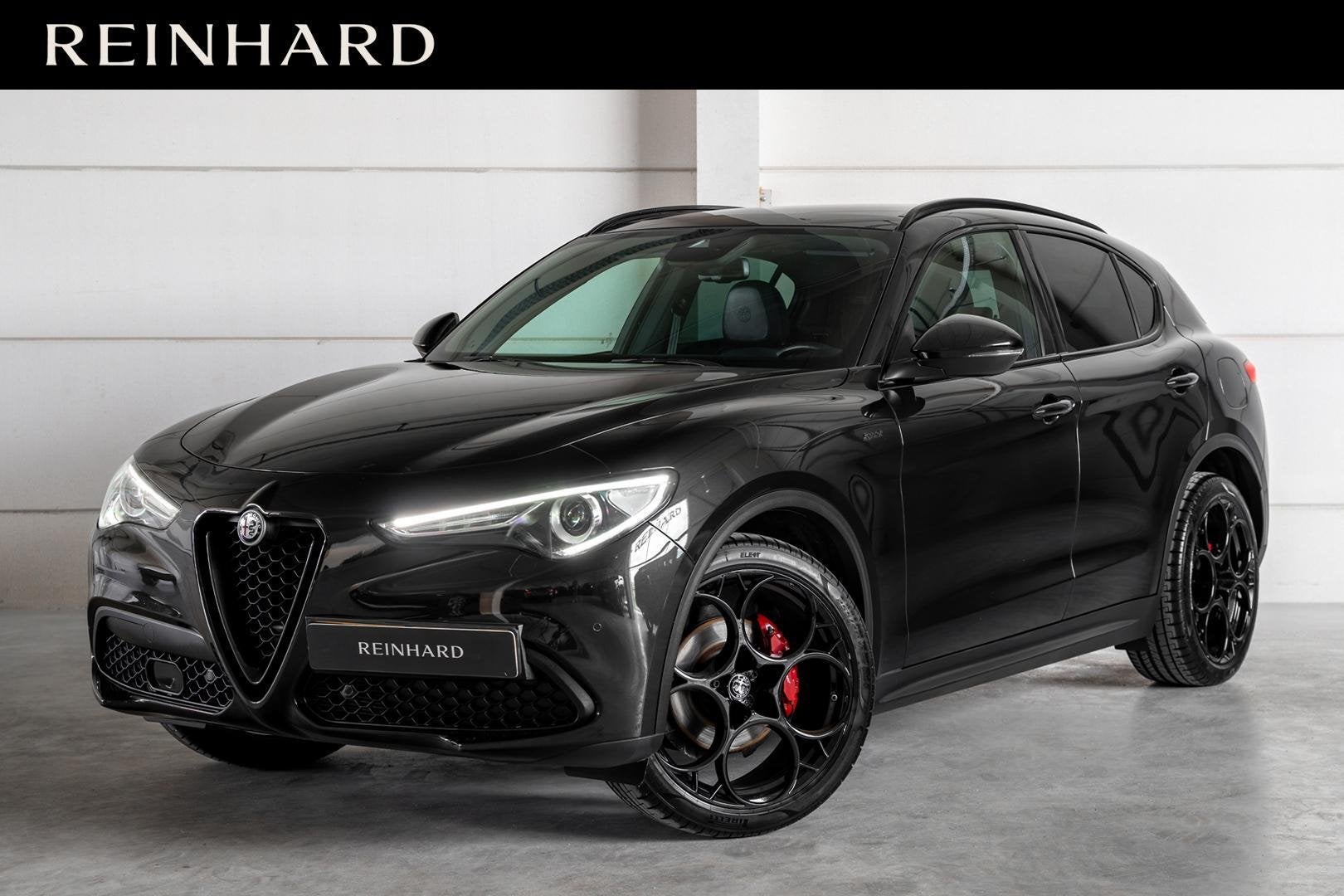 Alfa Romeo Stelvio 2.0 Ti AWD Veloce / Elektr. Sportstoelen, Auto's, Alfa Romeo, Automaat, 4 cilinders, Zwart, Leder