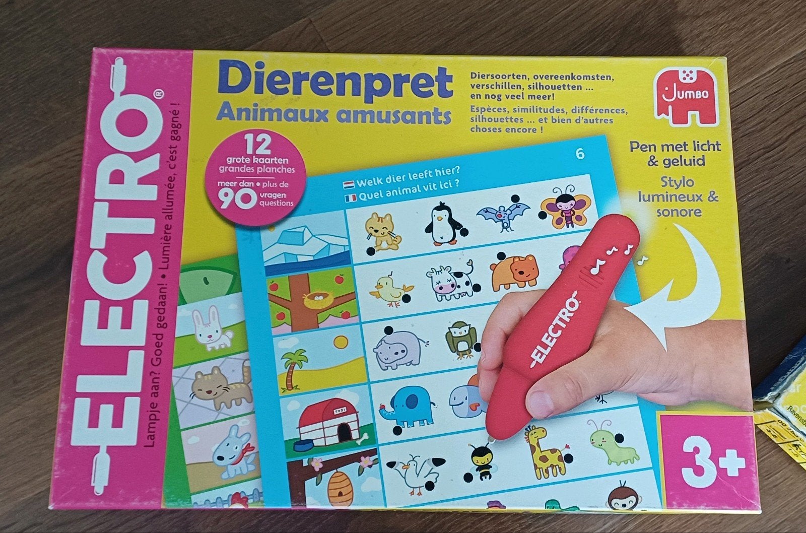 Jumbo Electro Dierenpret: Leerzaam spel met licht en geluid, Ophalen, Gebruikt, Puzzelen, Met licht