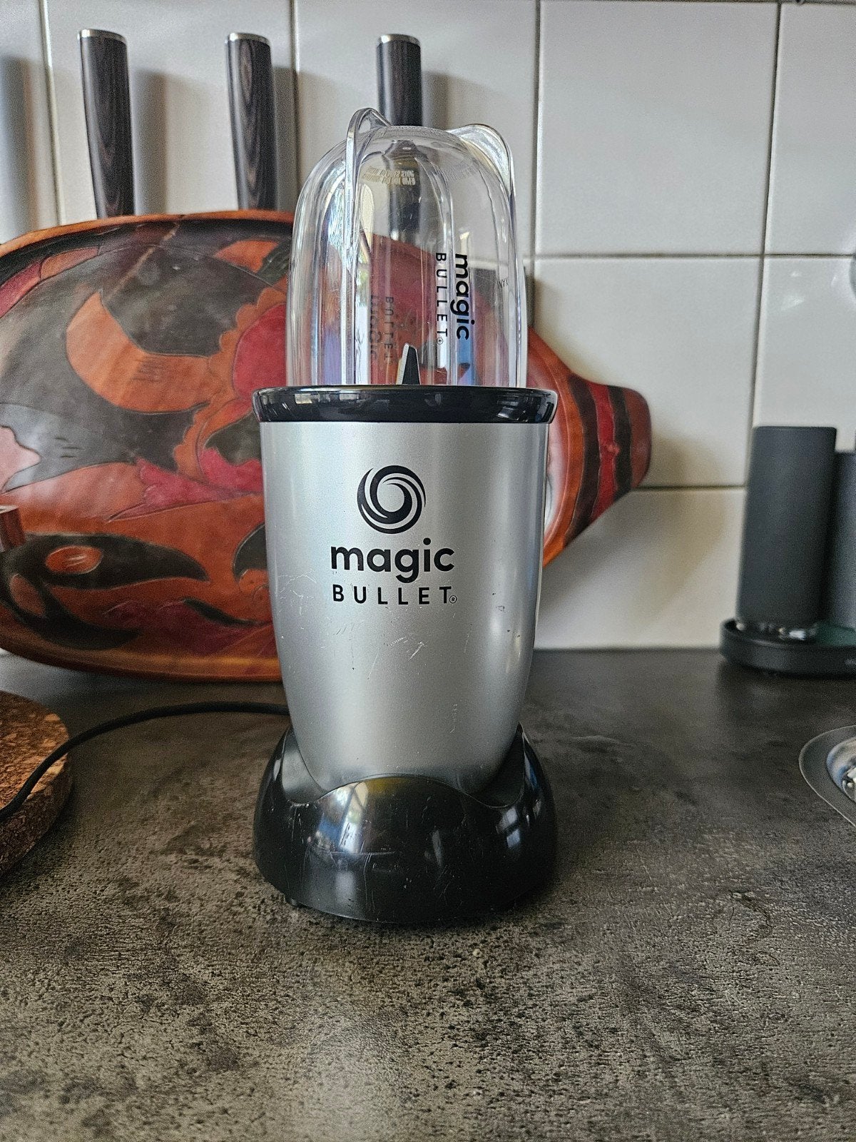 Magic Bullet Original Blender Zilver, Minder dan 1 liter, Ophalen of Verzenden, Gebruikt, 1 snelheid