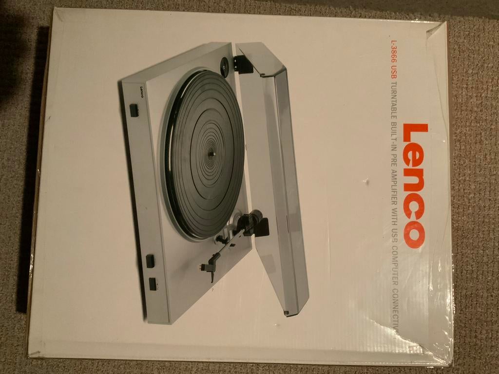 Lenco L-3866 USB Platenspeler met ingebouwde voorversterker, Overige merken, Nieuw, Ophalen of Verzenden, USB-aansluiting