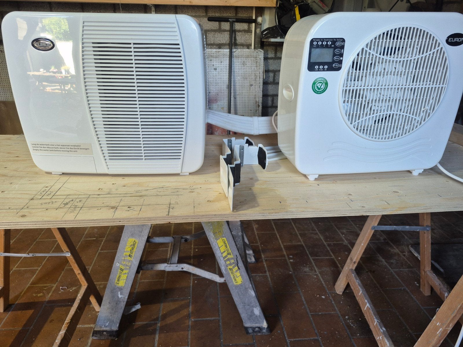 Eurom AC3201 E Mobiele Airco voor Caravan/Camper, Ophalen, Gebruikt, Minder dan 60 m³, 2 snelheden