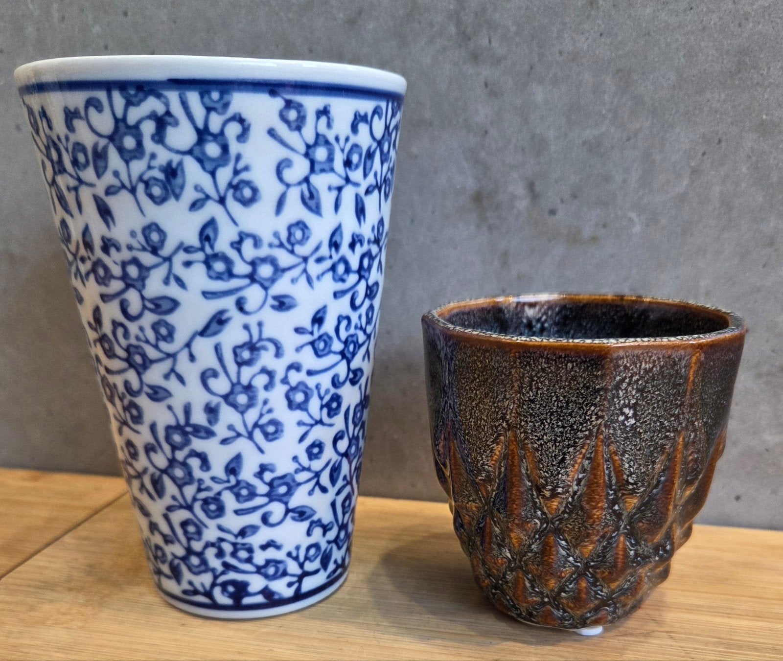 2x Des Pots, Ophalen, Zo goed als nieuw, Met patroon/structuur, Steen/keramiek