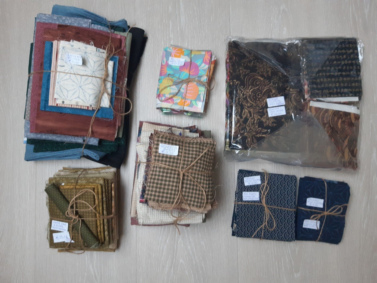 Lapjes Quilt, quilten, patchwork, Japans, Katoen, Ophalen of Verzenden, Zo goed als nieuw