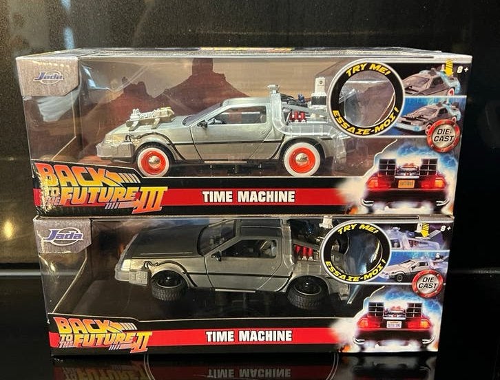 1:24 Jada Toys Back to the Future DeLorean Die-Cast, Overige merken, Auto, 1:32 tot 1:50, Nieuw