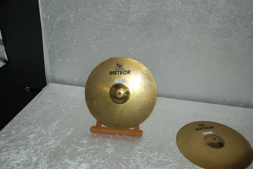Meinl Meteor brass 14 hihats 750/849gr 14 inch  <25252096>, Gebruikt, ., Drums of Percussie, Ophalen of Verzenden