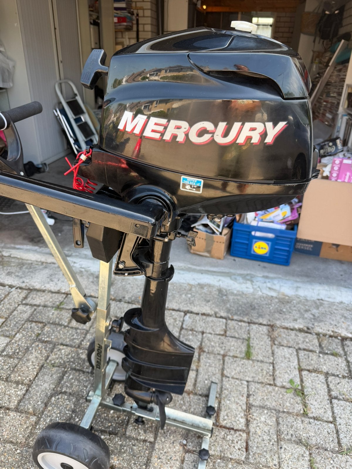 Mercury 3.5 pk 4 takt langstaart, Watersport en Boten, Buiten- en Binnenboordmotoren, Ophalen, Zo goed als nieuw, Benzine, Minder dan 5 pk