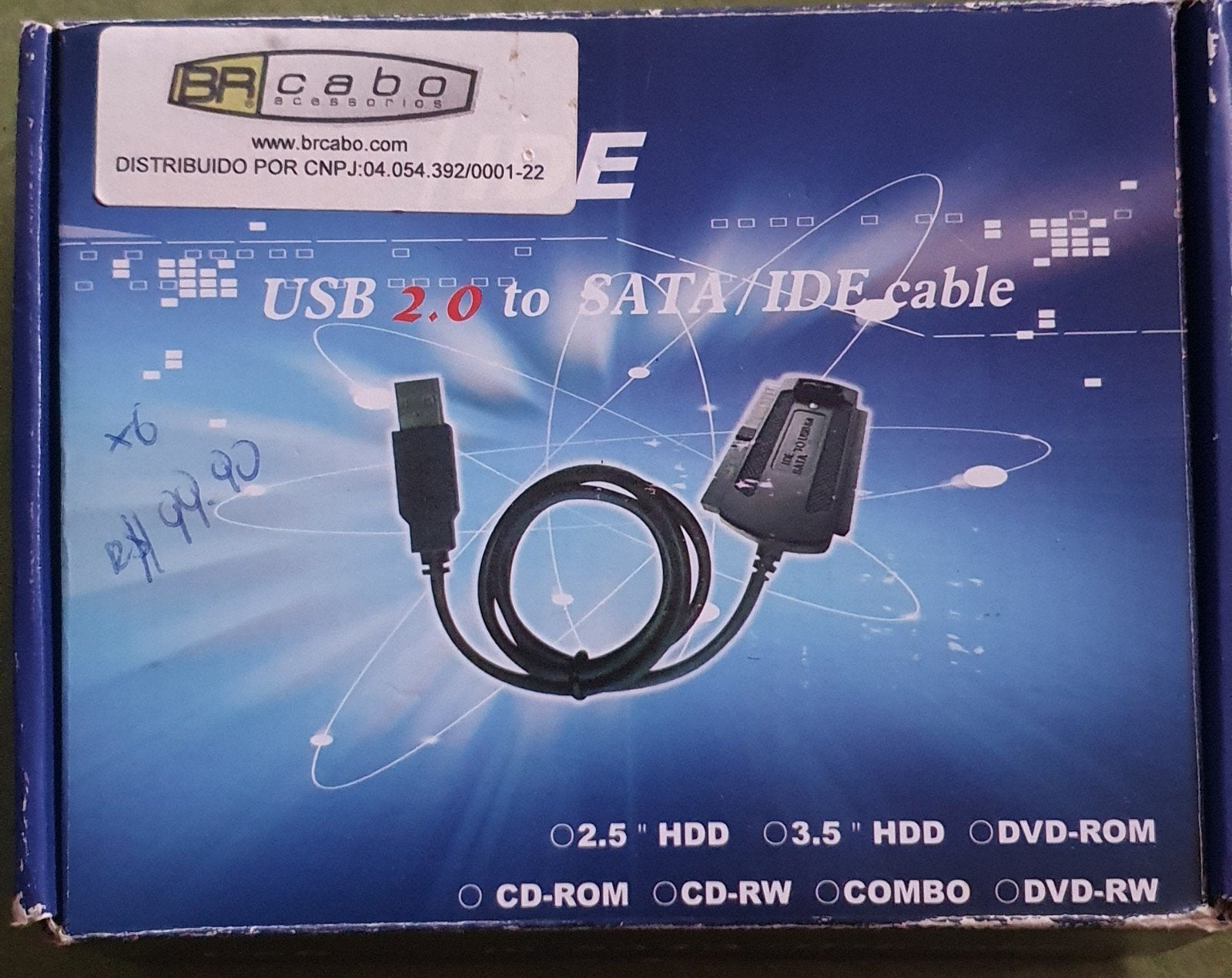 USB 2.0 naar SATA/IDE kabel voor HDD/DVD-ROM, Ophalen, Nieuw
