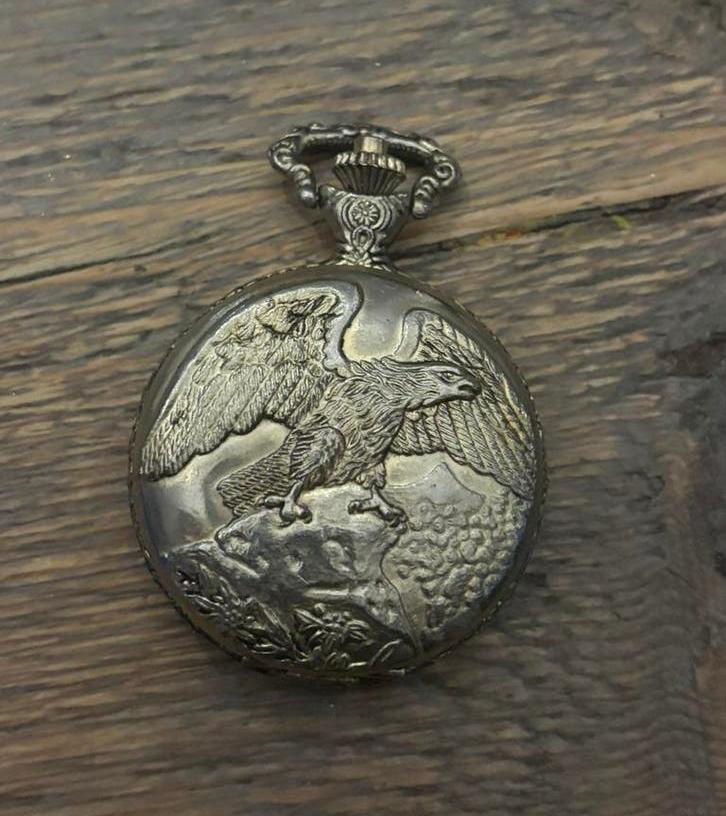 Leuk antiek zakhorloge van het merk Sontec, Ophalen of Verzenden, Staal, Overige merken, Verguld