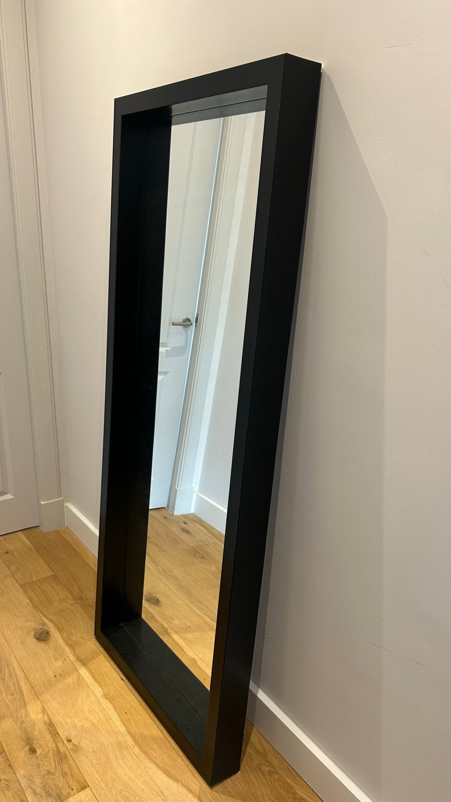 Ikea SANDTORG spiegel - Zwart, 160x40 cm, Huis en Inrichting, Woonaccessoires | Spiegels, Ophalen, Minder dan 50 cm, Zo goed als nieuw