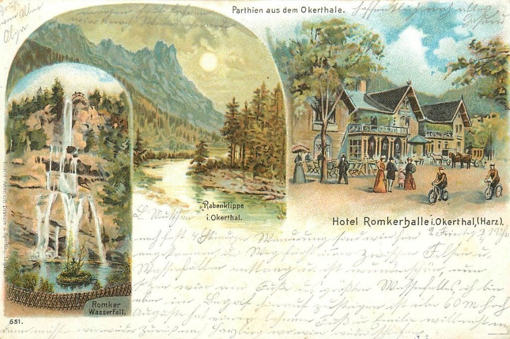 379-012-003 Okerthal Harz Romkerhalle, Verzenden, Voor 1920, Duitsland