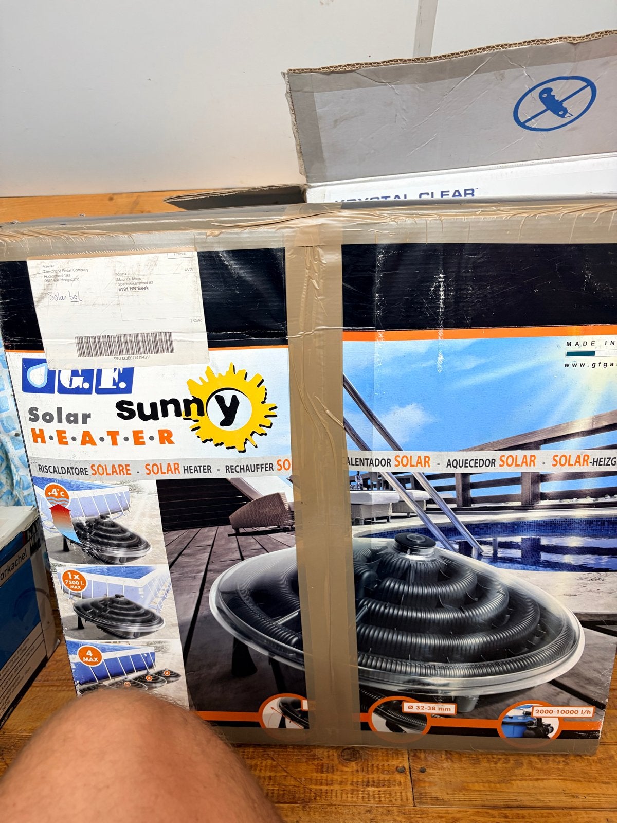 G.F. Solar Sunny Heater - Zwembadverwarming, Ophalen, Zo goed als nieuw, Verwarming