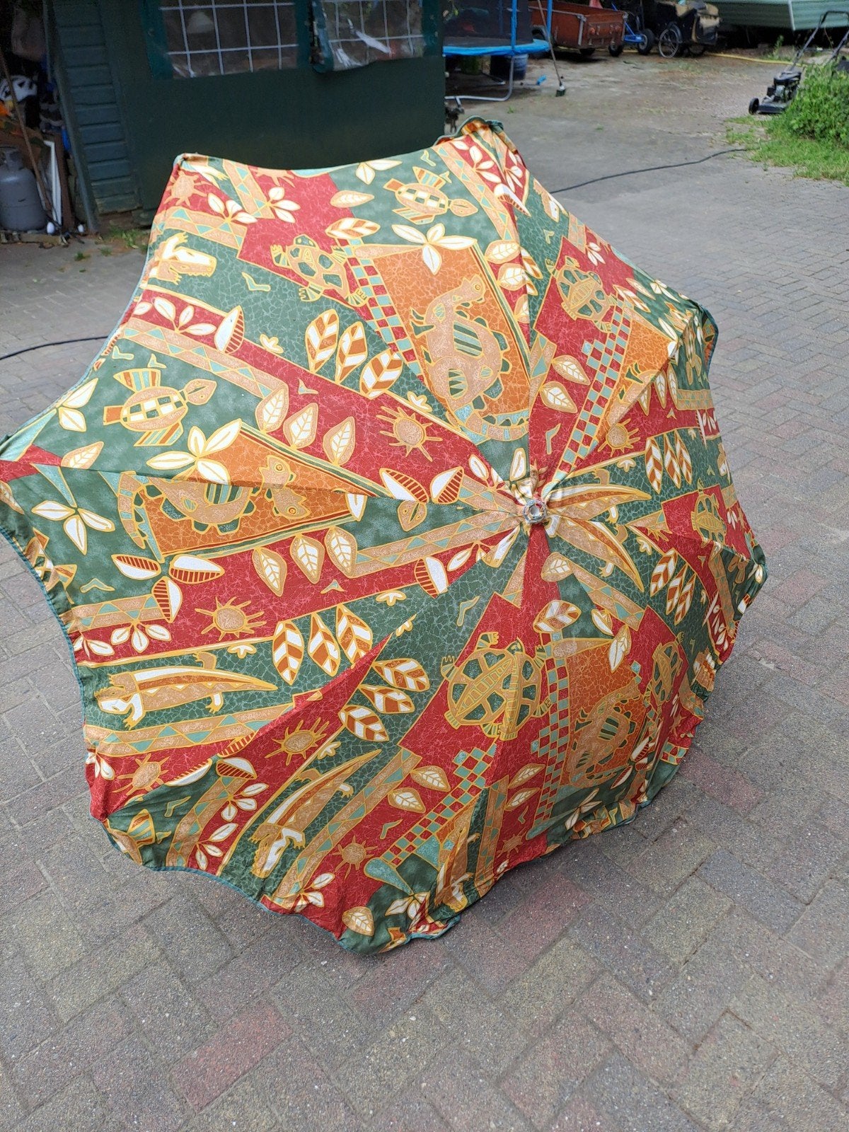 Vintage parasol, Tuin en Terras, Parasols, Ophalen, 1 tot 2 meter