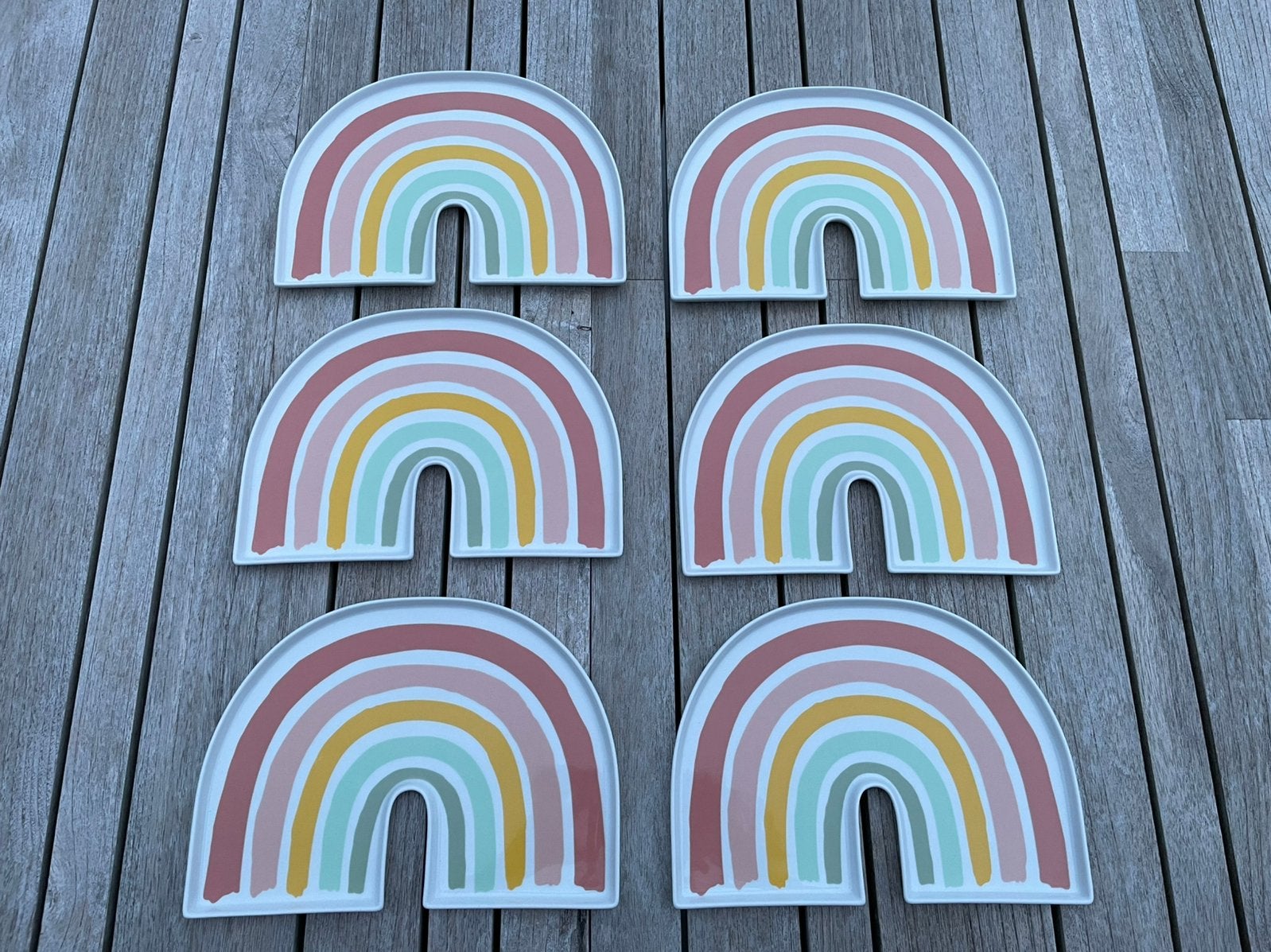 Gebaksbordjes regenboog, Ophalen, Overige merken, Nieuw, Bord(en)