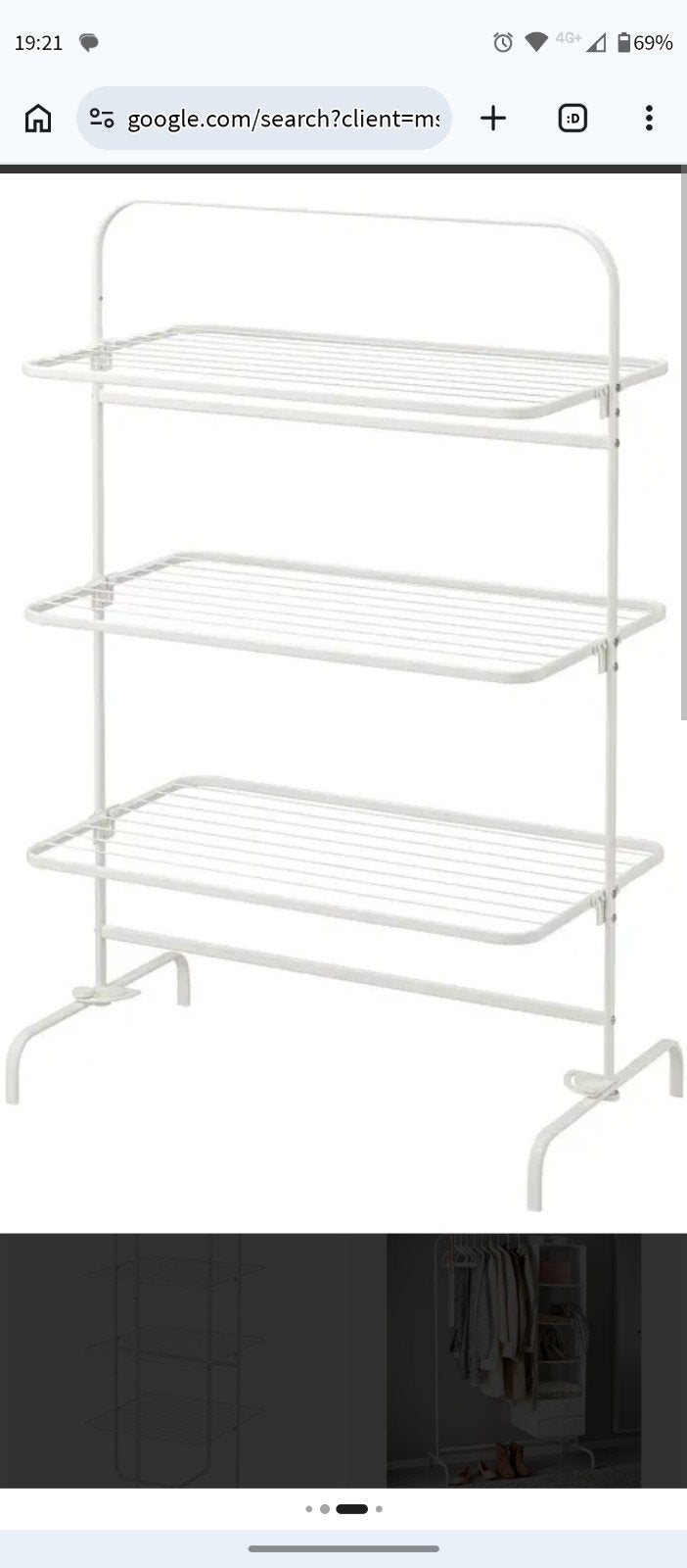 wasrek ikea, Ophalen of Verzenden