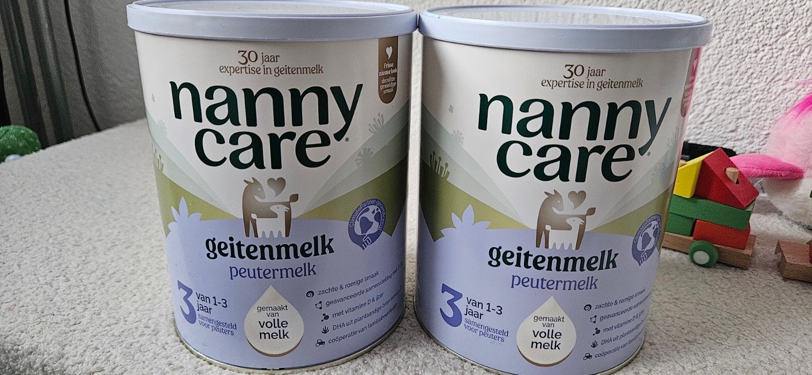 2x Nanny Care Geitenmelk Peuter Melk 3 (1-3 jaar), Kinderen en Baby's, Ophalen of Verzenden, Nieuw, Overige typen, Overige merken
