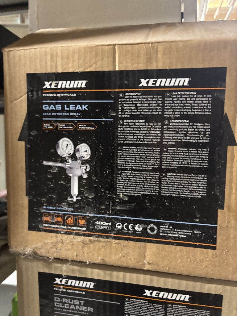 Xenum gas leak, Ophalen