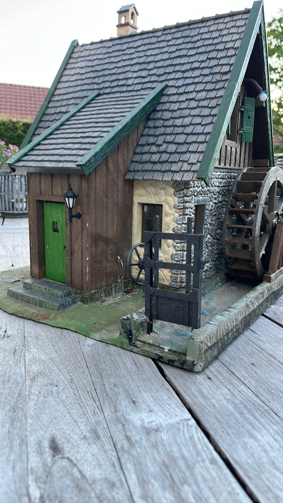 LGB -Pola watermolen met verlichting en accessoires, Gelijkstroom of Wisselstroom, Brug, Tunnel of Gebouw, Ophalen of Verzenden